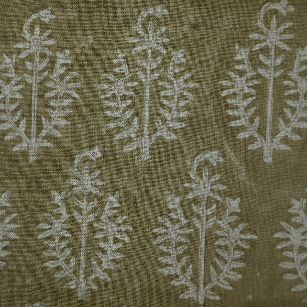 Trinity Botanical Linen Block Print Fabric