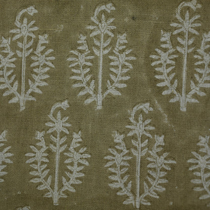 Trinity Botanical Linen Block Print Fabric