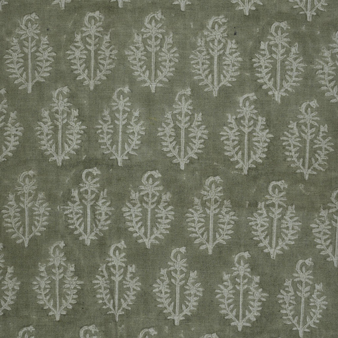 Artisan Block Print Linen Fabric -  18