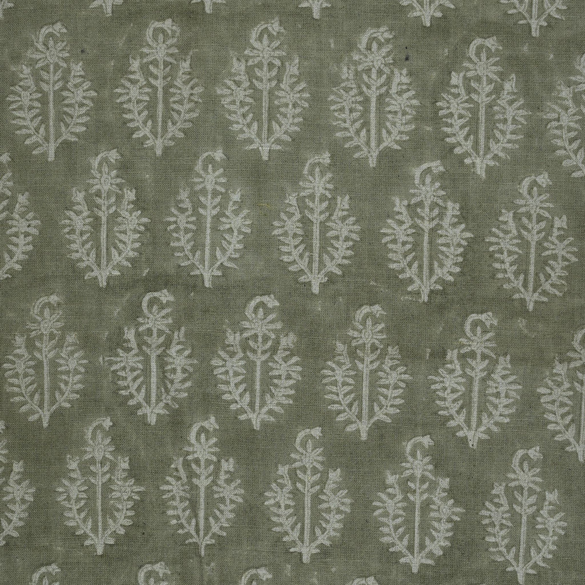 Trinity Botanical Linen Block Print Fabric