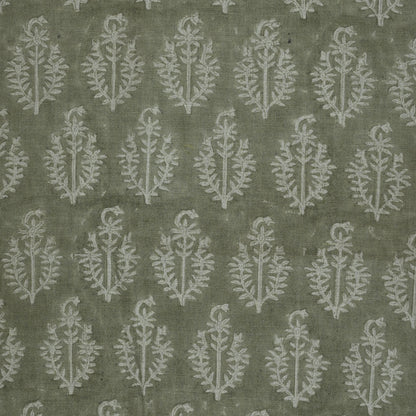 Trinity Botanical Linen Block Print Fabric