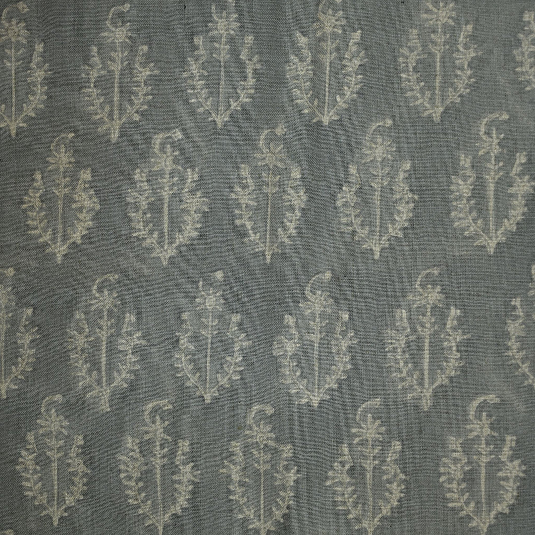 Artisan Block Print Linen Fabric -  18