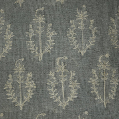 Trinity Botanical Linen Block Print Fabric