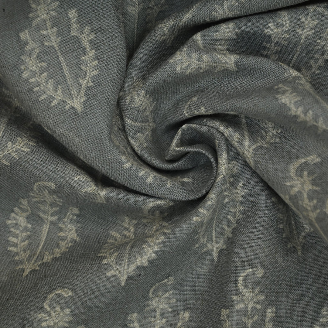 Artisan Block Print Linen Fabric -  18