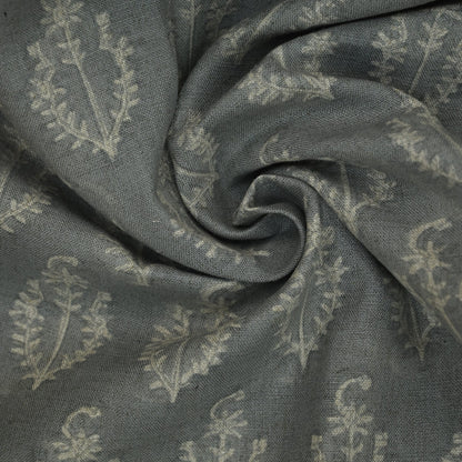 Trinity Botanical Linen Block Print Fabric