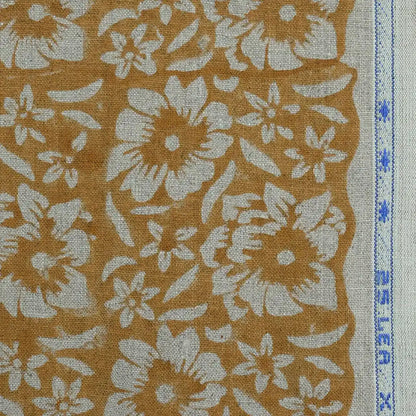 Angie Hand Block Printed Linen Fabric