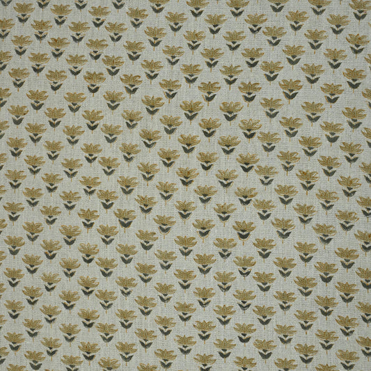 Destiny Floral Linen Block Print Fabric