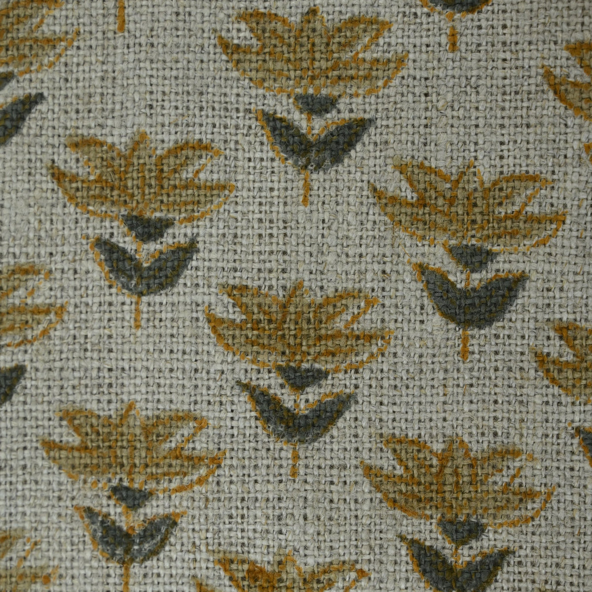 Destiny Floral Linen Block Print Fabric