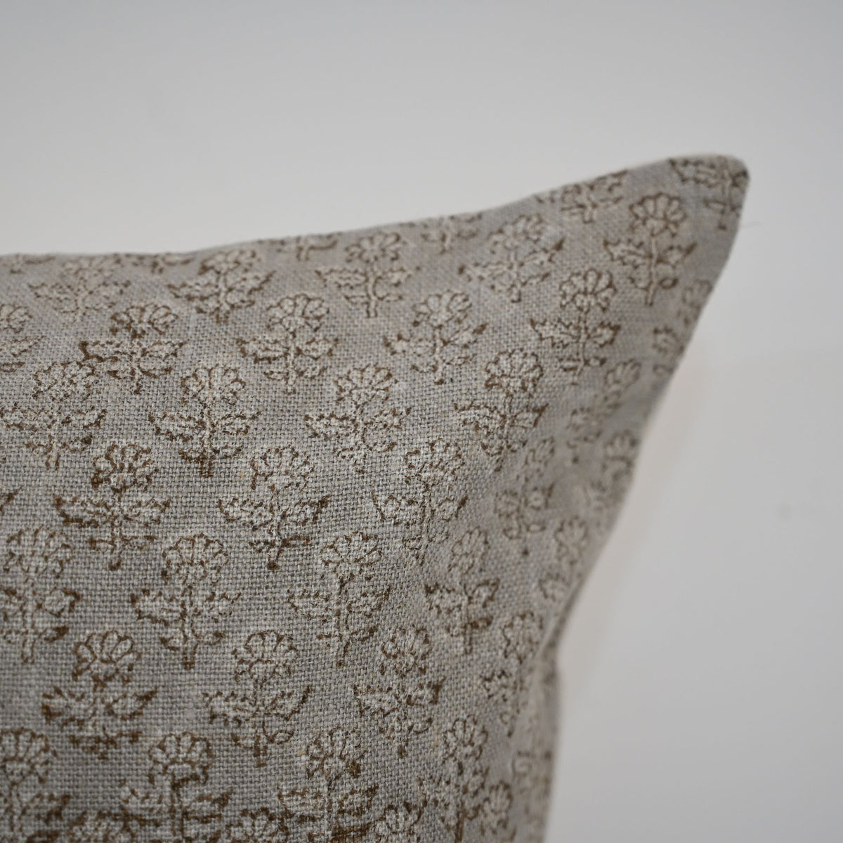 Frances Linen Block Print Pillow Cover
