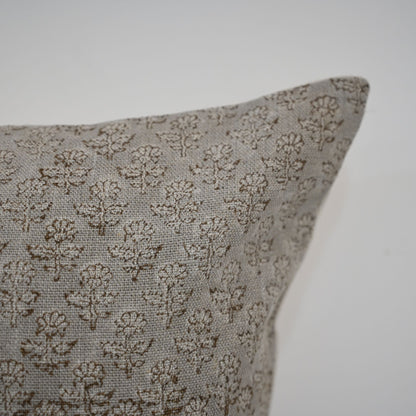Frances Linen Block Print Pillow Cover