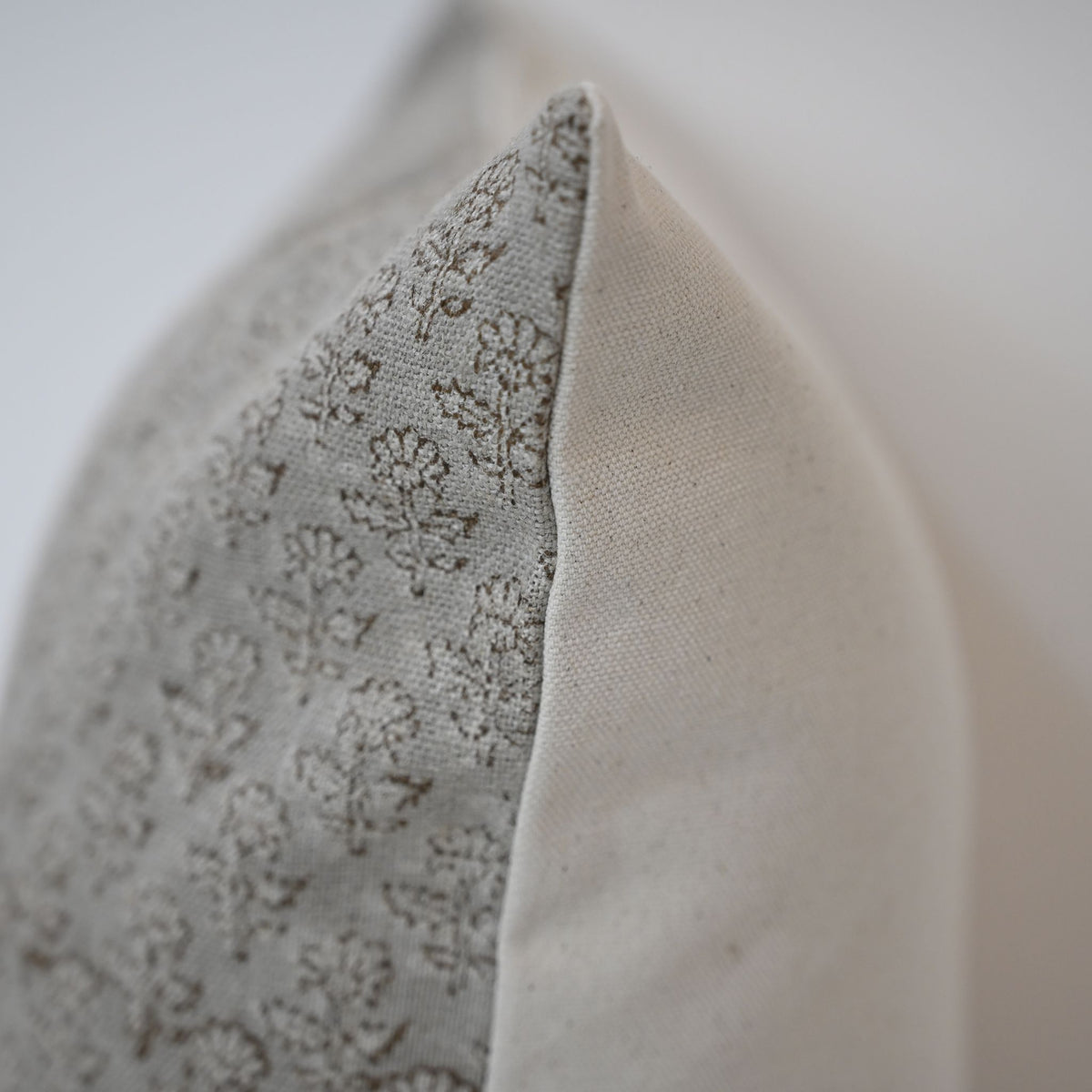 Frances Linen Block Print Pillow Cover