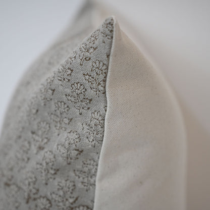 Frances Linen Block Print Pillow Cover