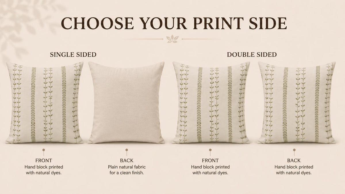 Sage Chintz Vine Linen Pillow Cover – view 6