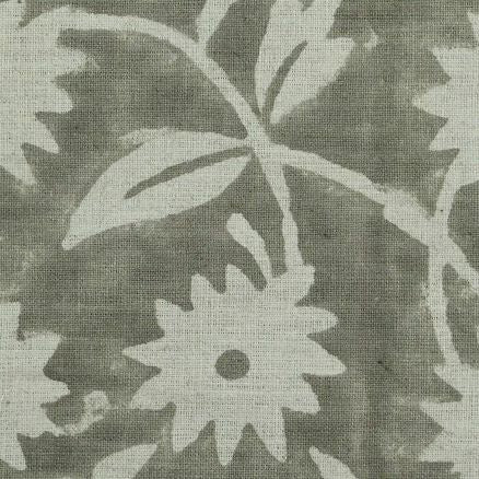 Artisan Block Print Linen Fabric - 5