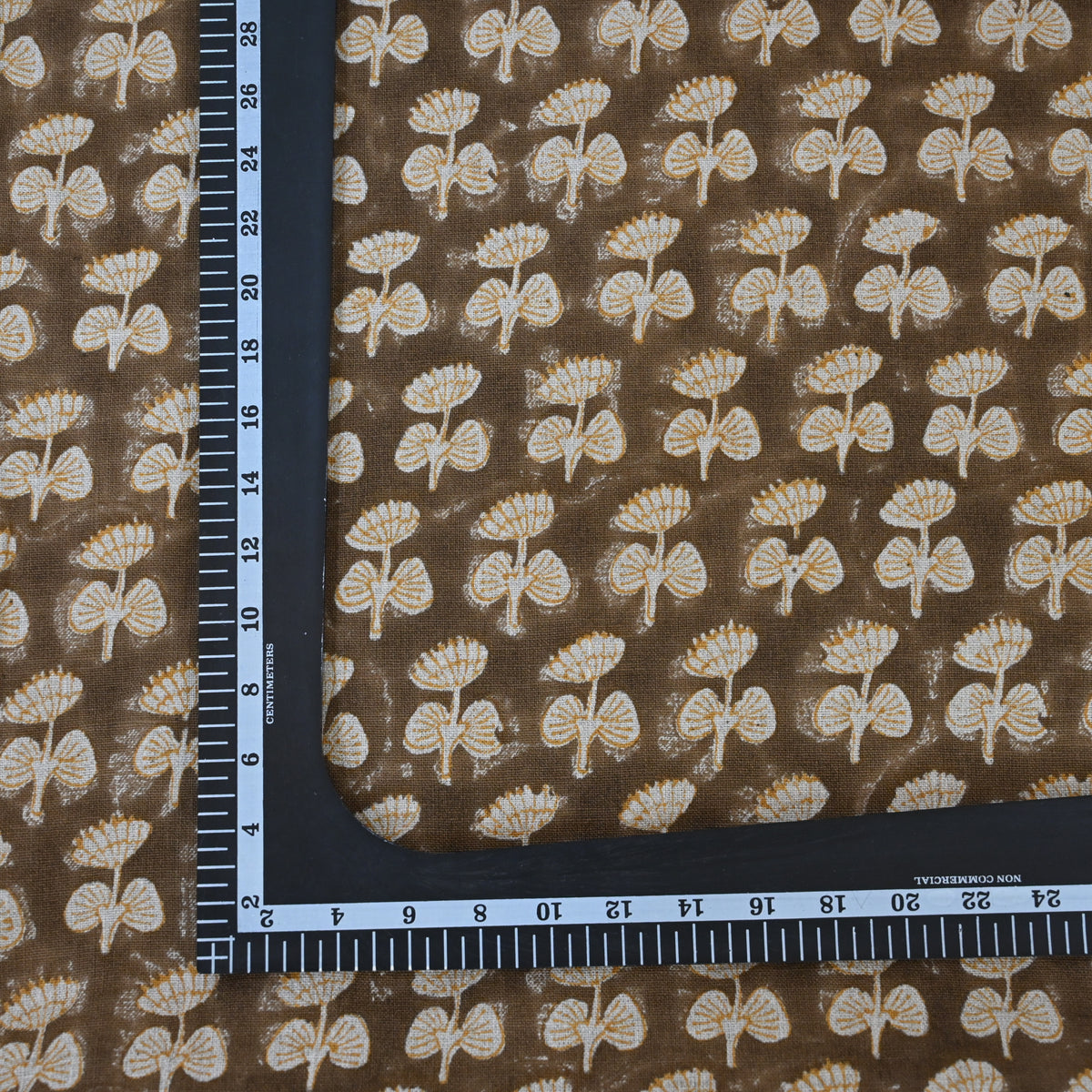 Joanna Espresso Linen Block Print Pillow Cover