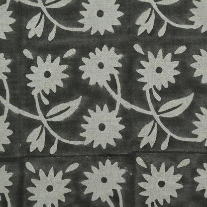 Annalise Floral Block Print Linen Fabric