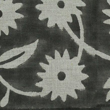 Artisan Block Print Linen Fabric - 5