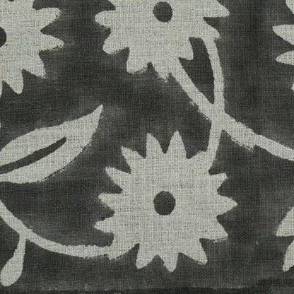 Annalise Floral Block Print Linen Fabric