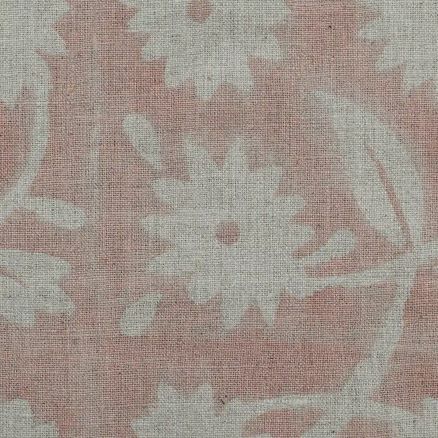 Artisan Block Print Linen Fabric - 5