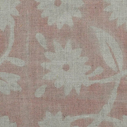 Annalise Floral Block Print Linen Fabric