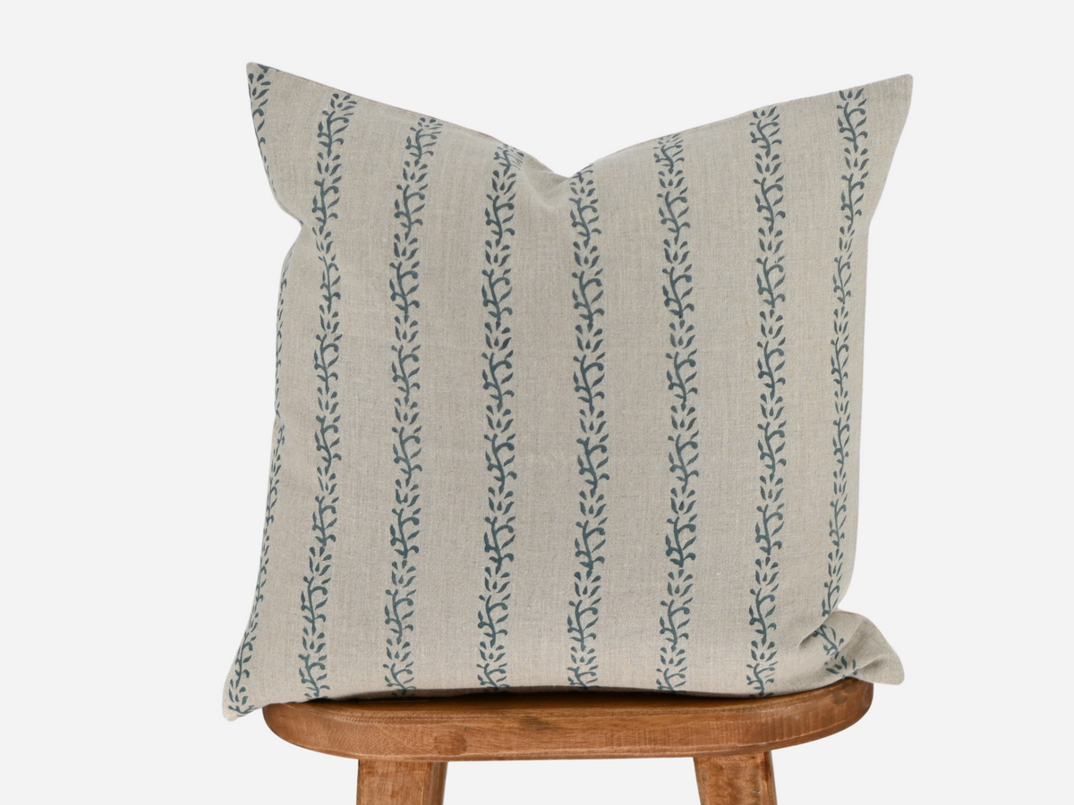 Deborah Block Print Pillow Cover