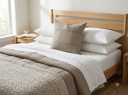 Frances Linen Block Print Pillow Cover