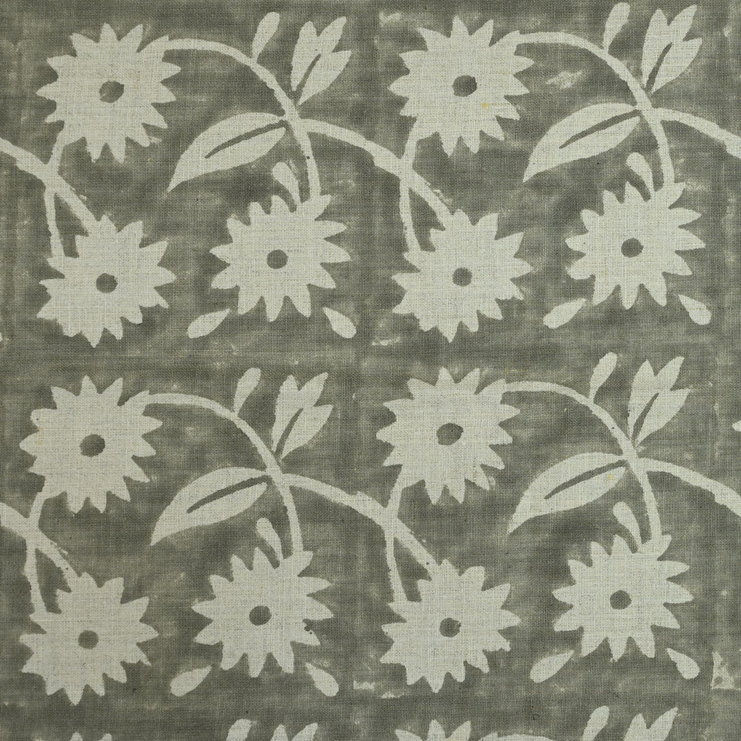 Artisan Block Print Linen Fabric -  14