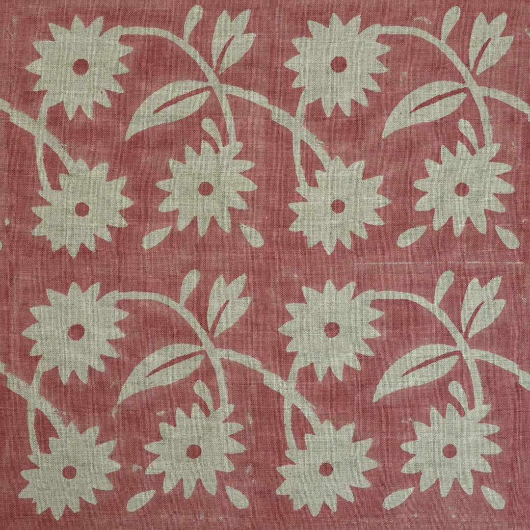 Artisan Block Print Linen Fabric -  14