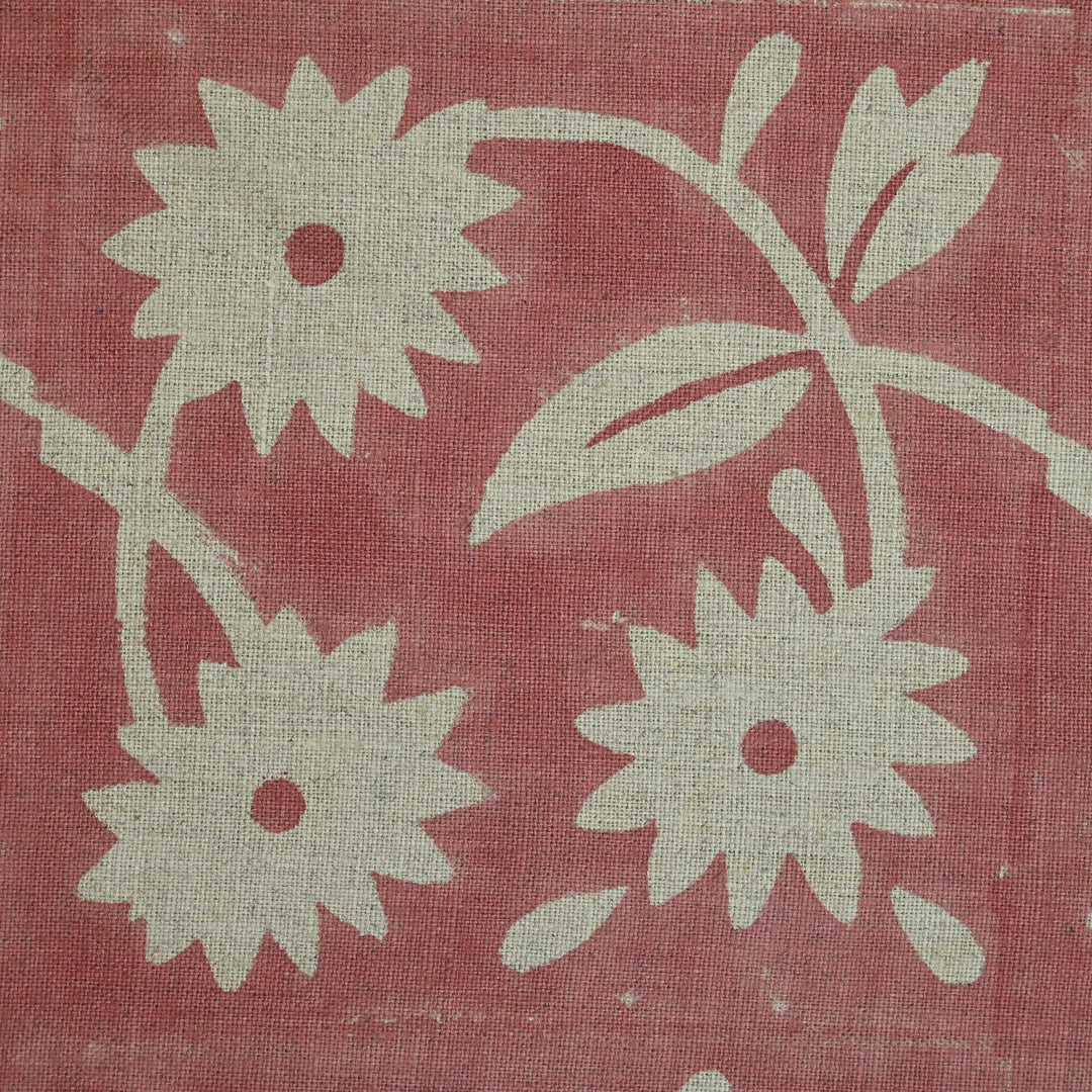 Artisan Block Print Linen Fabric -  14