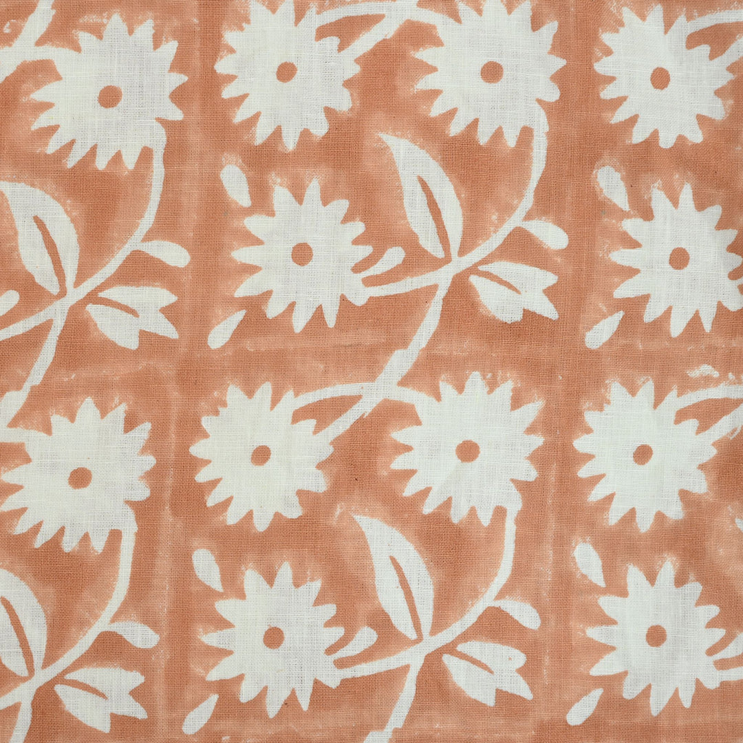 Artisan Block Print Linen Fabric -  14