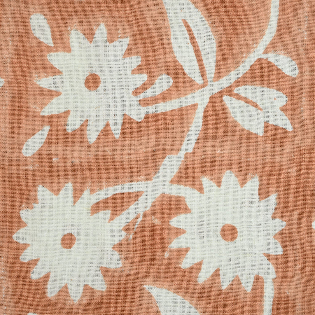 Artisan Block Print Linen Fabric -  14