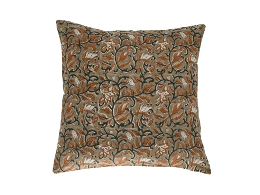 Charles Block Print Pillow Cover