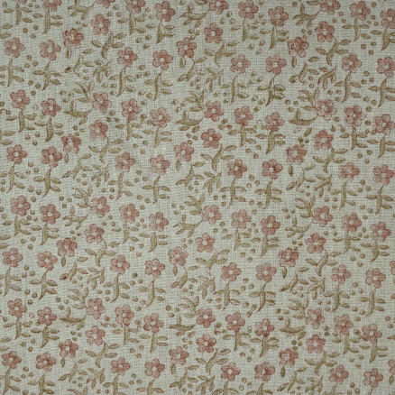 Artisan Block Print Linen Fabric -7