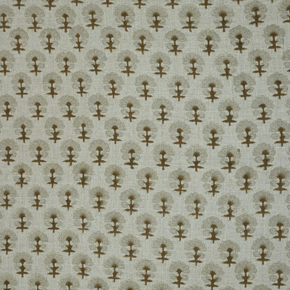 Diana Geometric Linen Block Print Fabric