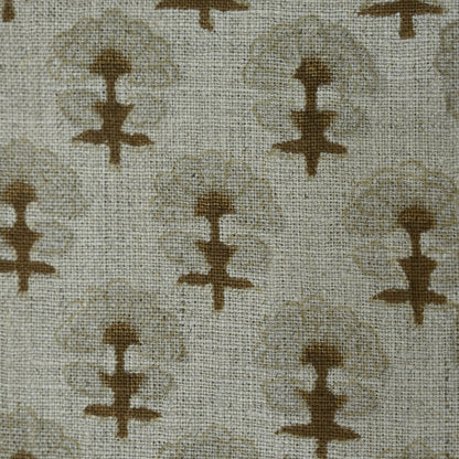Diana Geometric Linen Block Print Fabric