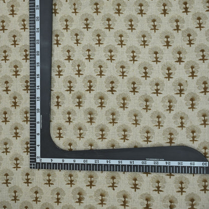Diana Geometric Linen Block Print Fabric