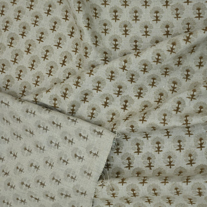 Diana Geometric Linen Block Print Fabric