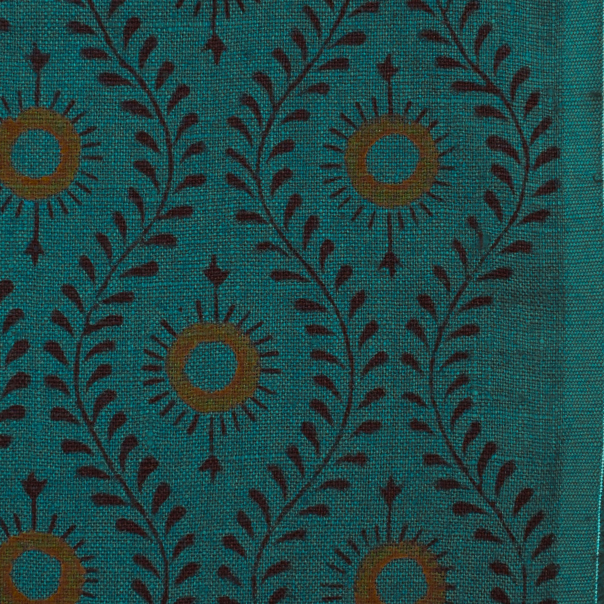 Niloc Botanical Linen Block Print Fabric
