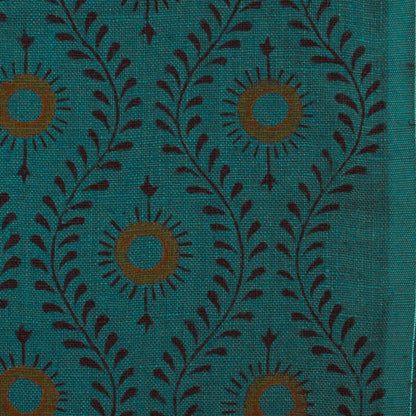 Niloc Botanical Linen Block Print Fabric
