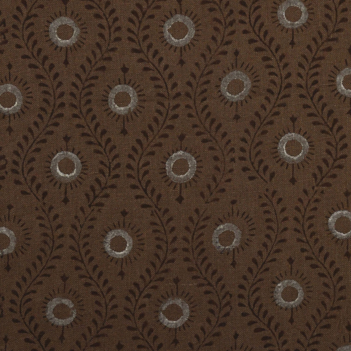 Niloc Botanical Linen Block Print Fabric