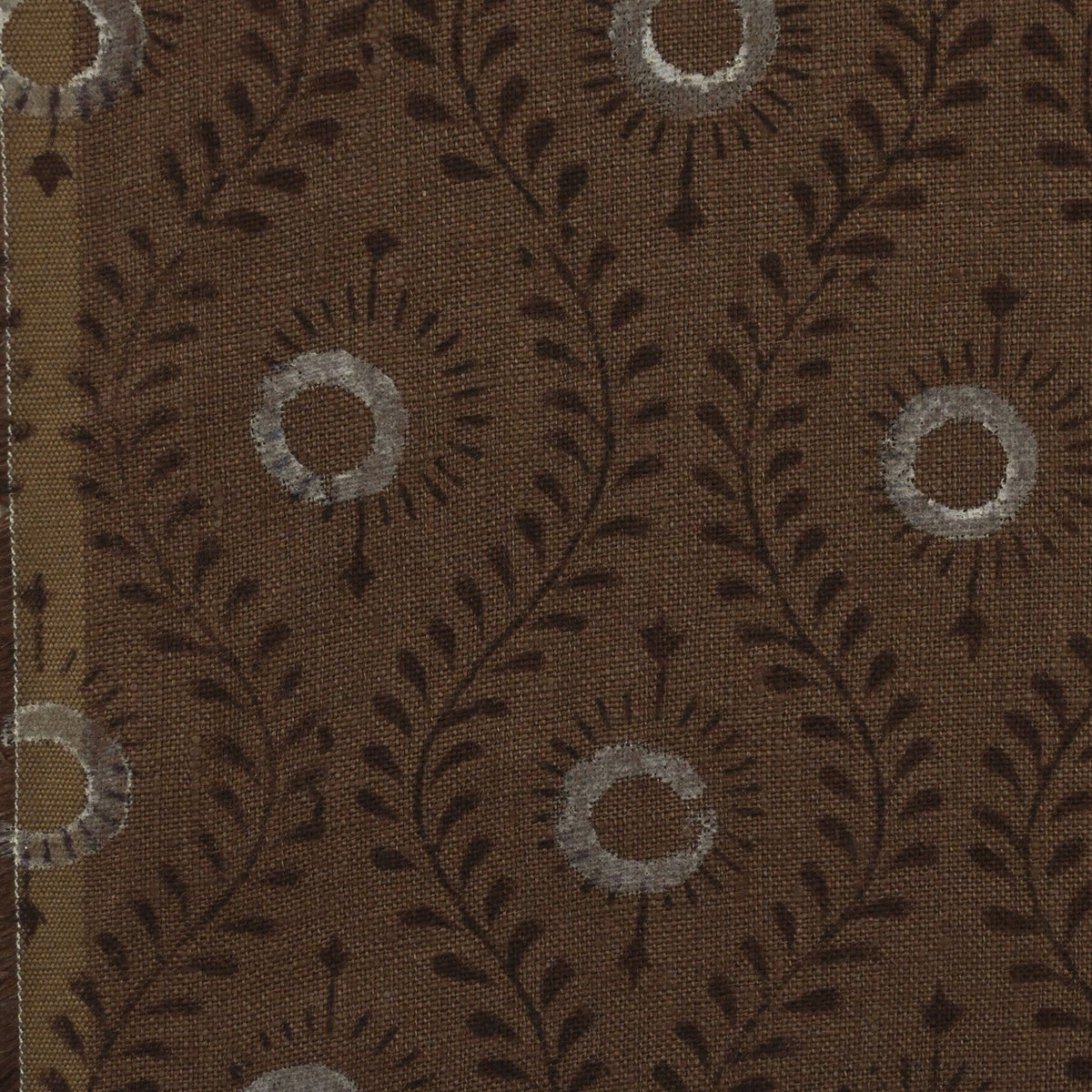 Niloc Botanical Linen Block Print Fabric