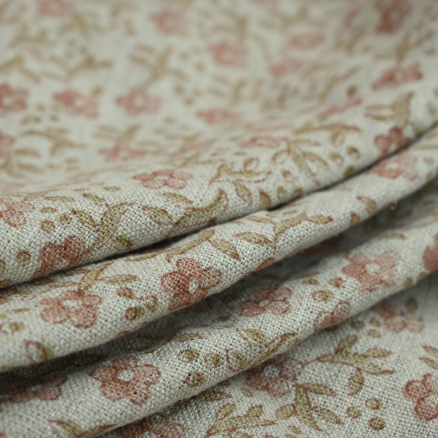 Artisan Block Print Linen Fabric -7