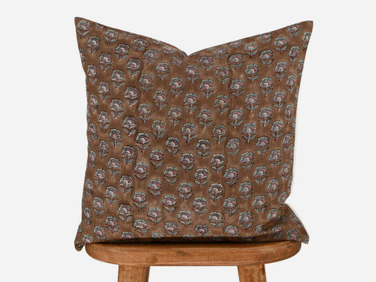 Andrea Block Print Pillow Cover