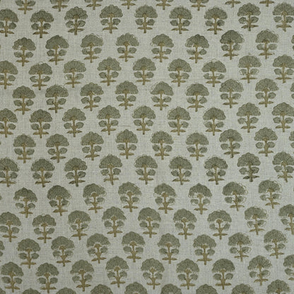 Diana Geometric Linen Block Print Fabric