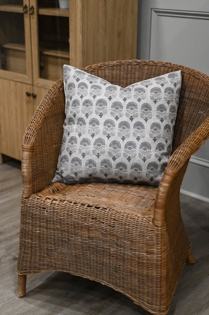 Butterfly Geometric Block Print Pillow Cover