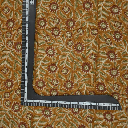 Estelle Floral Linen Block Print Fabric