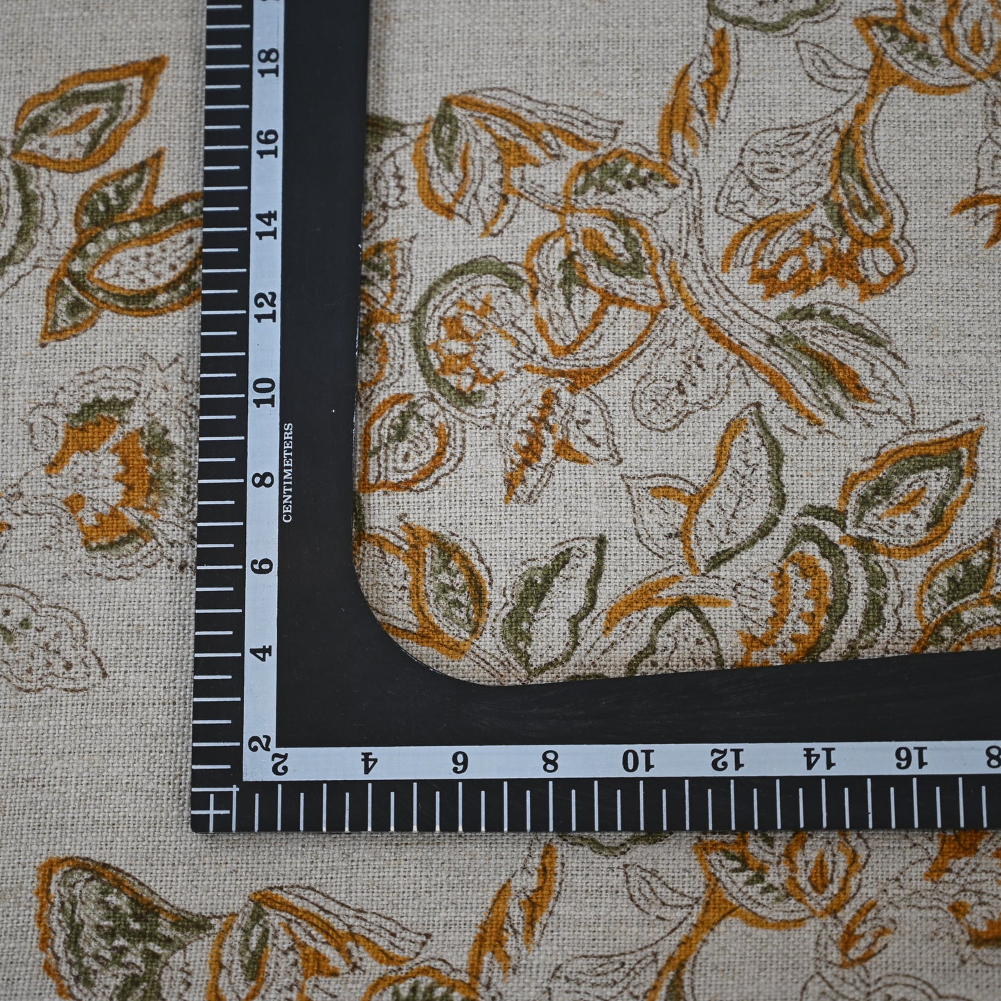 Faith Beige Block Print Pillow Cover