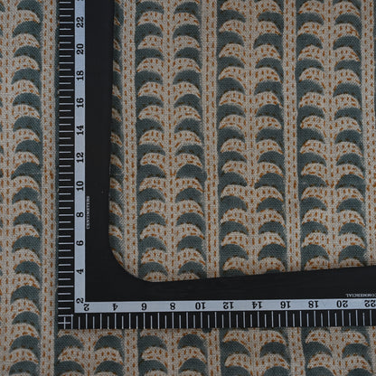 Kylie Slate Linen Block Print Pillow Cover