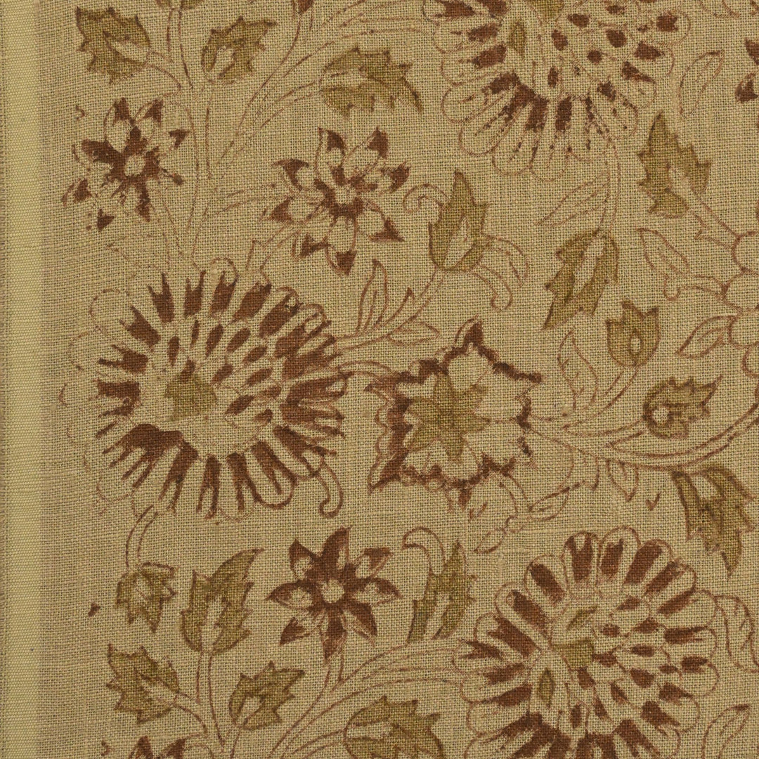 Dahlina Artisan Block Print Linen Fabric