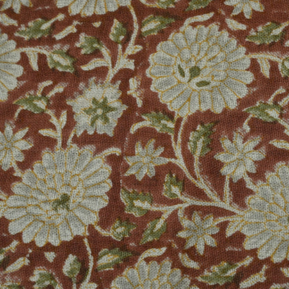 Dahlina Floral Block Print Fabric